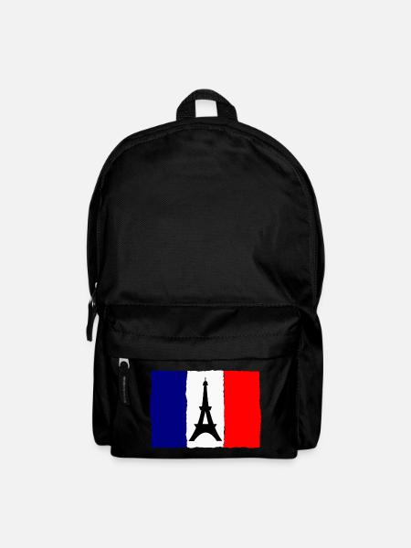 FOOTBALL. SPORT. FRANCE. CHAMPION. BLEU BLANC ROUG - Sac à dos - noir