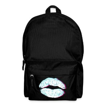 Lips 3D Kiss - Backpack - black - Front