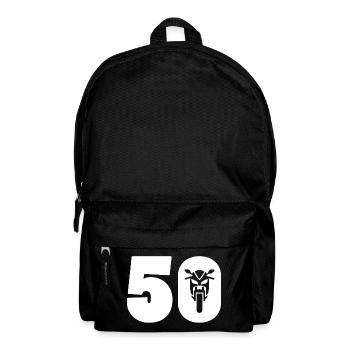 Voiture moto numéro 50 - Sac à dos - noir - Devant