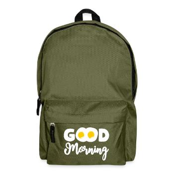 Good Morning Spiegelei Eier Frühstück - Rucksack - Olivgrün - Vorne