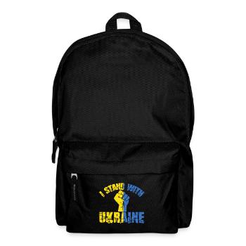 Soutenez l’Ukraine avec Je soutiens l’Ukraine - Sac à dos - noir - Devant