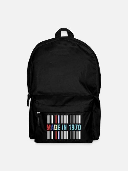 original 1970 birthday 52 years anniversary barcode - Backpack - black