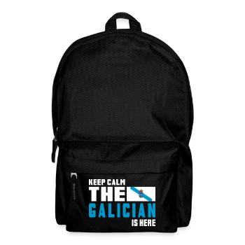 keep calm Galicia flags design - Backpack - black - Front