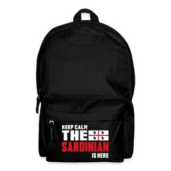 Keep Calm Sardinia flag design - Backpack - black - Front