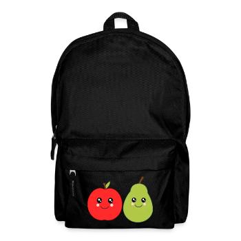 Kawaii Pear Kawaii Fruits Kawaii Fruit Apple - Backpack - black - Front