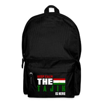Keep Calm Tajikistan flag design - Backpack - black - Front