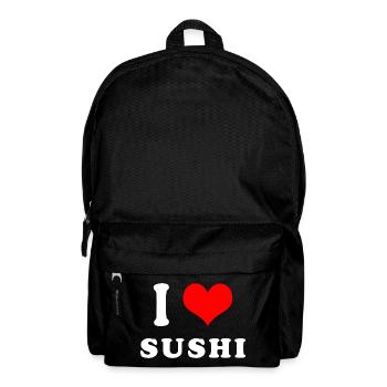 I love sushi - Backpack - black - Front