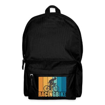 Road Bike Vintage Retro Cycling Bike Gift - Backpack - black - Front