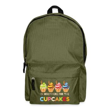 Cupcakes drôles, Cupcake célébrations, cadeau Cupcake - Sac à dos - vert olive - Devant