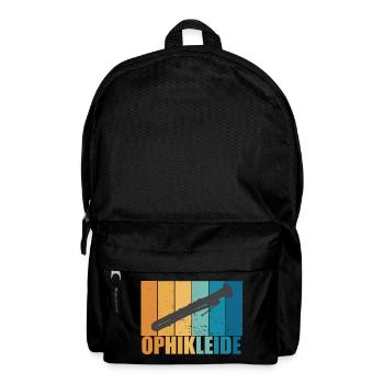 Ophikleide Vintage Musiker Instrument Geschenk - Rucksack - Schwarz - Vorne