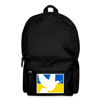Colombe de la guerre de paix Ukraine - Sac à dos - noir - Devant