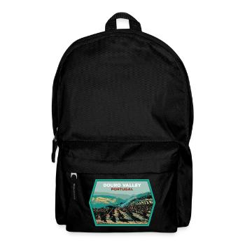 Douro Valley Shield, Portugal Illustration - Backpack - black - Front
