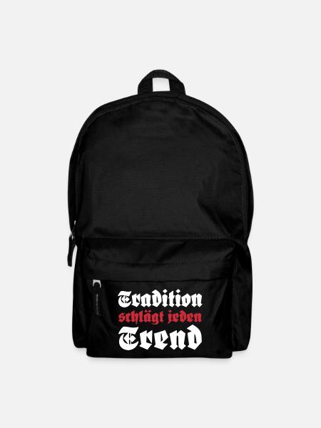 Tradition schlägt jeden Trend - Rucksack - Schwarz