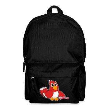 Papagei Wurm - Rucksack - Schwarz - Vorne