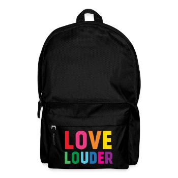 LGBTQ Pride Month - Love Louder - Backpack - black - Front