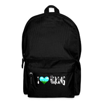 i love hiking Hiking Nature - Backpack - black - Front