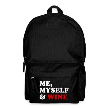 Me, Myself and Wine Wine Lovers - Backpack - black - Front