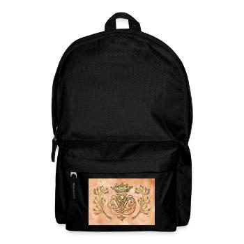 Bach seal / monogram / coat of arms / insignia - Backpack - black - Front