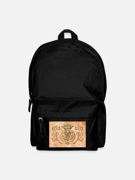 Bach seal / monogram / coat of arms / insignia - Backpack - black