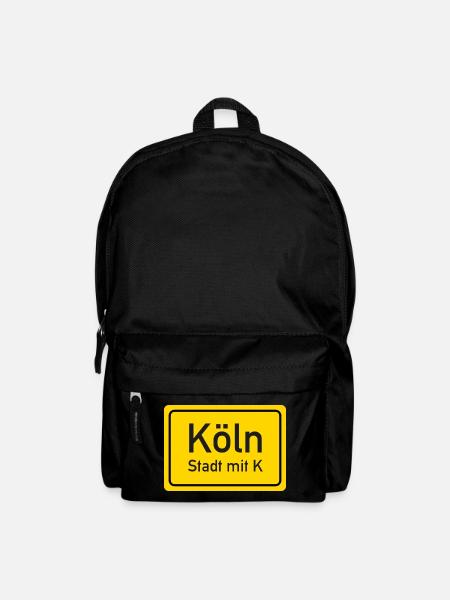 Cologne place name sign Germany - Backpack - black