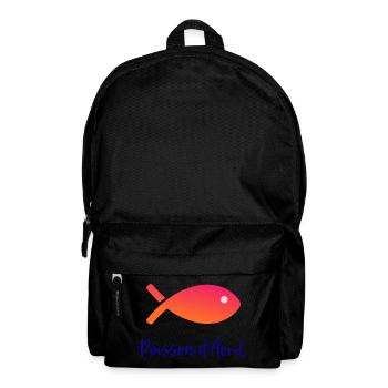 FISCH. APRILSCHERZ - Rucksack - Schwarz - Vorne