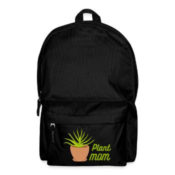 Plant Mom Aloe Pot Illustration - Backpack - black - Front