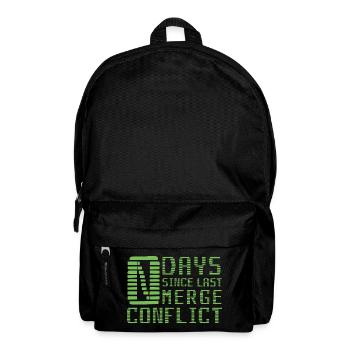 Merge Conflict Software Developer Entwickler Geek - Rucksack - Schwarz - Vorne