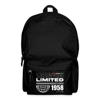 Geboren im 1958 Geburtstag 1958 - 67 Jahre Retro - Rucksack - Schwarz - Vorne