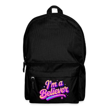 Ich bin ein Gläubiger Glaube Disco Party Design - Rucksack - Schwarz - Vorne