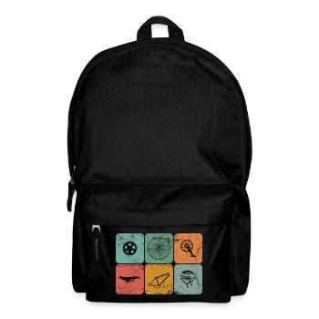 Biking Cycling Vintage Bicycle Parts Cyclist Gifts - Rucksack - Schwarz - Vorne