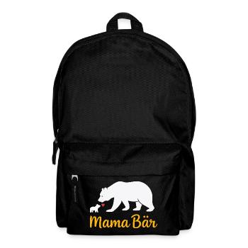 Future Maman MAMA BEAR Rétro Drôle - Sac à dos - noir - Devant