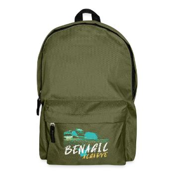 Benagil Cave in the Algarve, Portugal - Backpack - olive green - Front