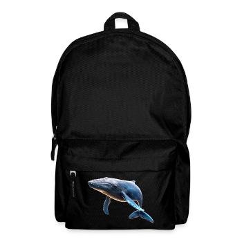 Blue Whale Whale Blue Whales Whale Song Diver Ocean Whales - Backpack - black - Front