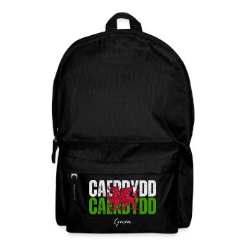 Cardiff, Wales, walisischer Stolz - Rucksack - Schwarz - Vorne