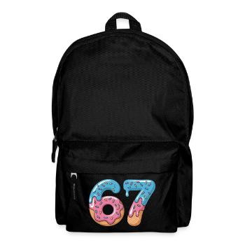 Donut numbers 6 and 7 - Backpack - black - Front