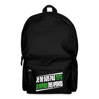 Je ne suis pas têtu - Sac à dos - noir - Devant