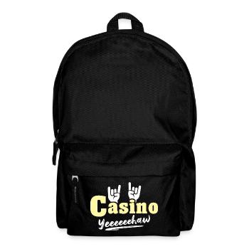 Casino Glücksspieler - Rucksack - Schwarz - Vorne