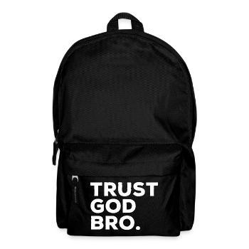 Faith In God Bro Funny Religion Jesus Saying - Backpack - black - Front