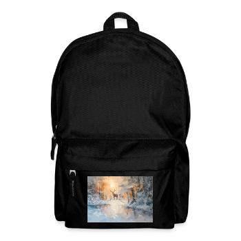 Majestic deer in the winter forest - Backpack - black - Front