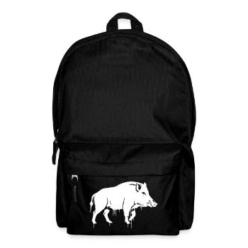Wildschwein Graffiti Streetwear Vektor - Rucksack - Schwarz - Vorne