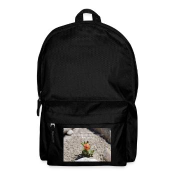 Power through faith Flower of Strength - Backpack - black - Front