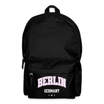 Berlin Pink Varsity Germany - Backpack - black - Front