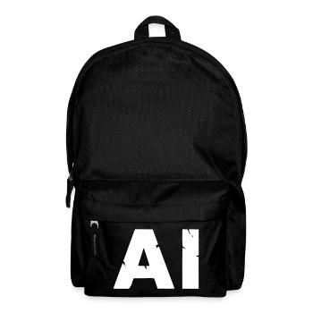 IA Intelligence Artificielle Texte Vecteur Grunge - Sac à dos - noir - Devant