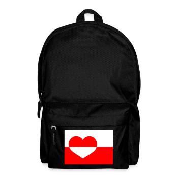 Greenland Heart Flag - Backpack - black - Front