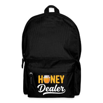Honey Dealer Beekeeper Honeycomb Beekeeping - Backpack - black - Front