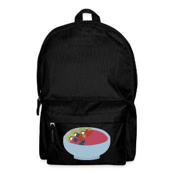 Frucht-Smoothie-Schüssel-Illustration - Rucksack - Schwarz - Vorne