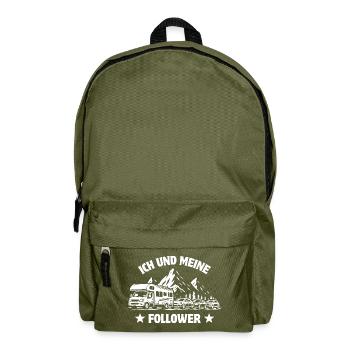 Ich und meine Follower - Wohnmobil - Stau - Rucksack - Olivgrün - Vorne