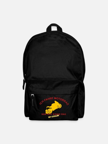 Wheelie motorcycle design for real enthusiasts - Backpack - black
