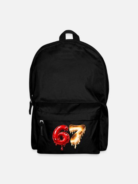 67 - 6 7 - Six Seven Meme - Backpack - black