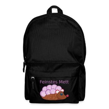 Der Mettigel: Feinstes Mett! (Nr.2) - Rucksack - Schwarz - Vorne